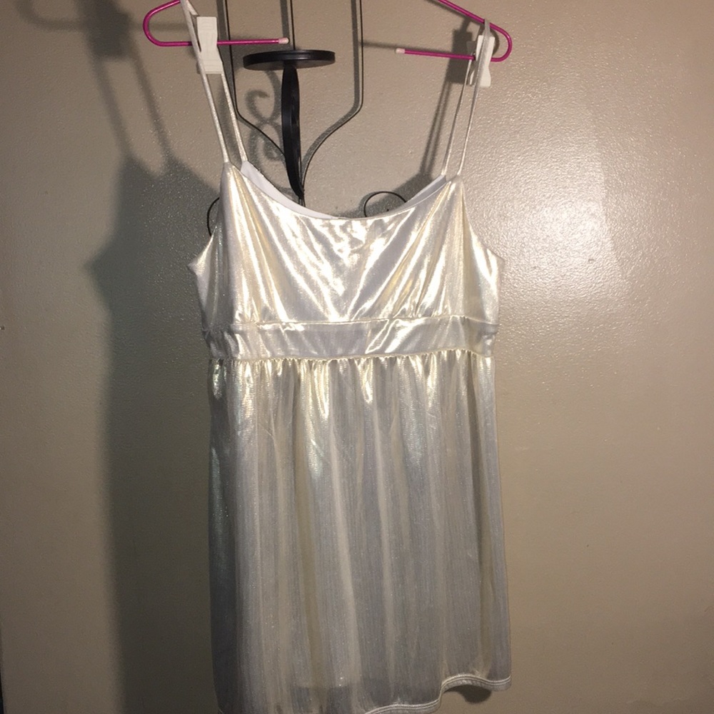 Mimi chica gold tank top